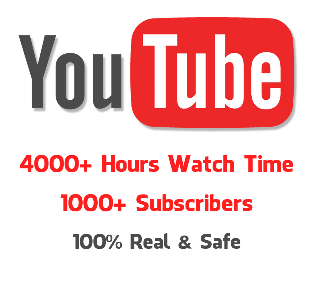 Buy 4000 Hours Youtube Watch Time